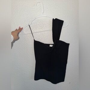 Astr Black One-Shoulder Dress